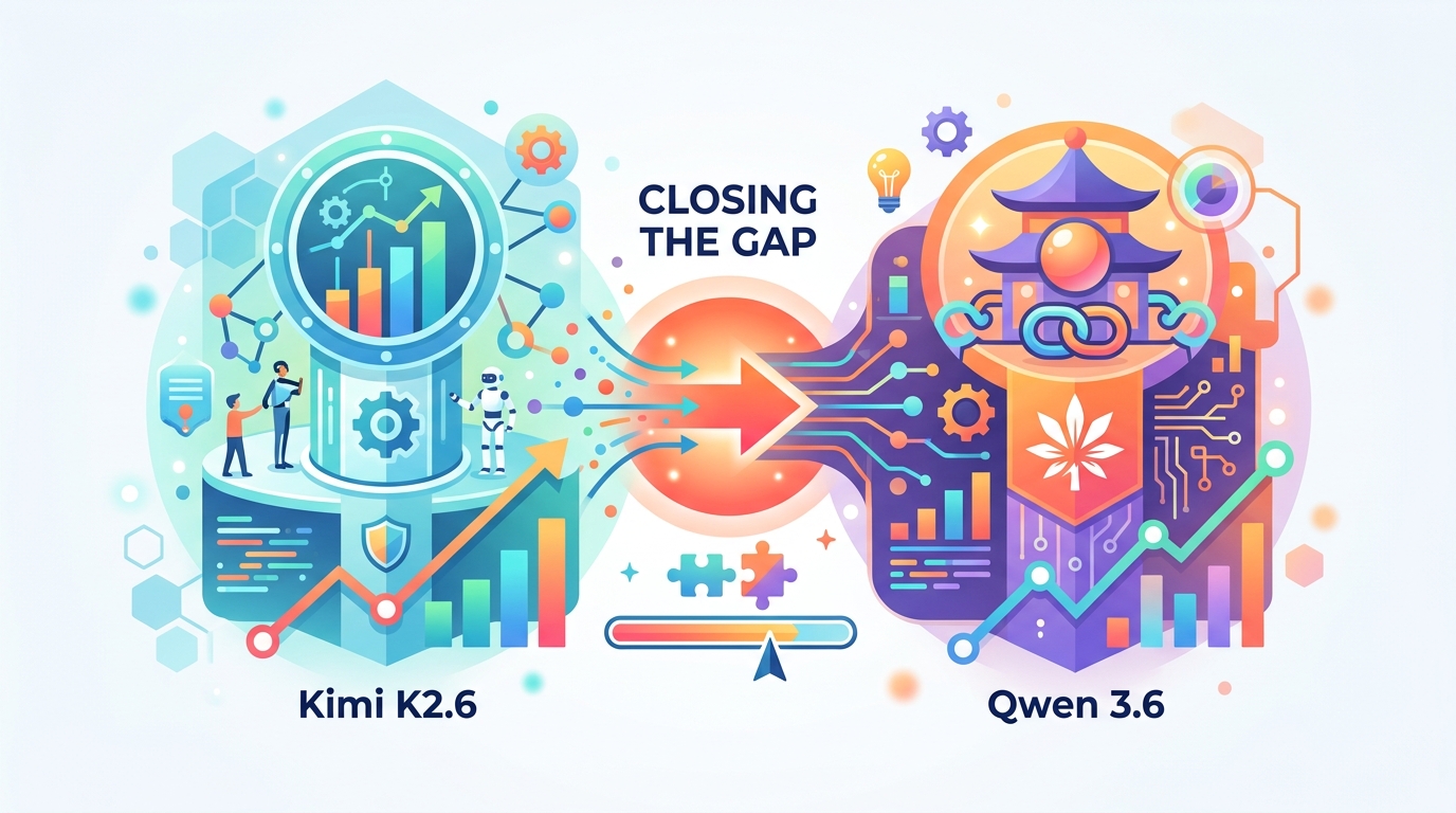 Kimi K2.6 與 Qwen 3.6 拉近差距
