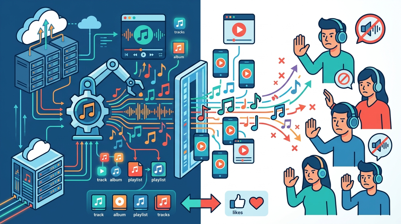 Why AI music is flooding streaming platforms, but listeners are rejec…