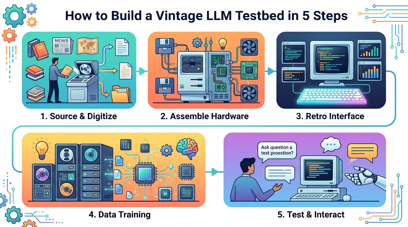 How to Build a Vintage LLM Testbed in 5 Steps