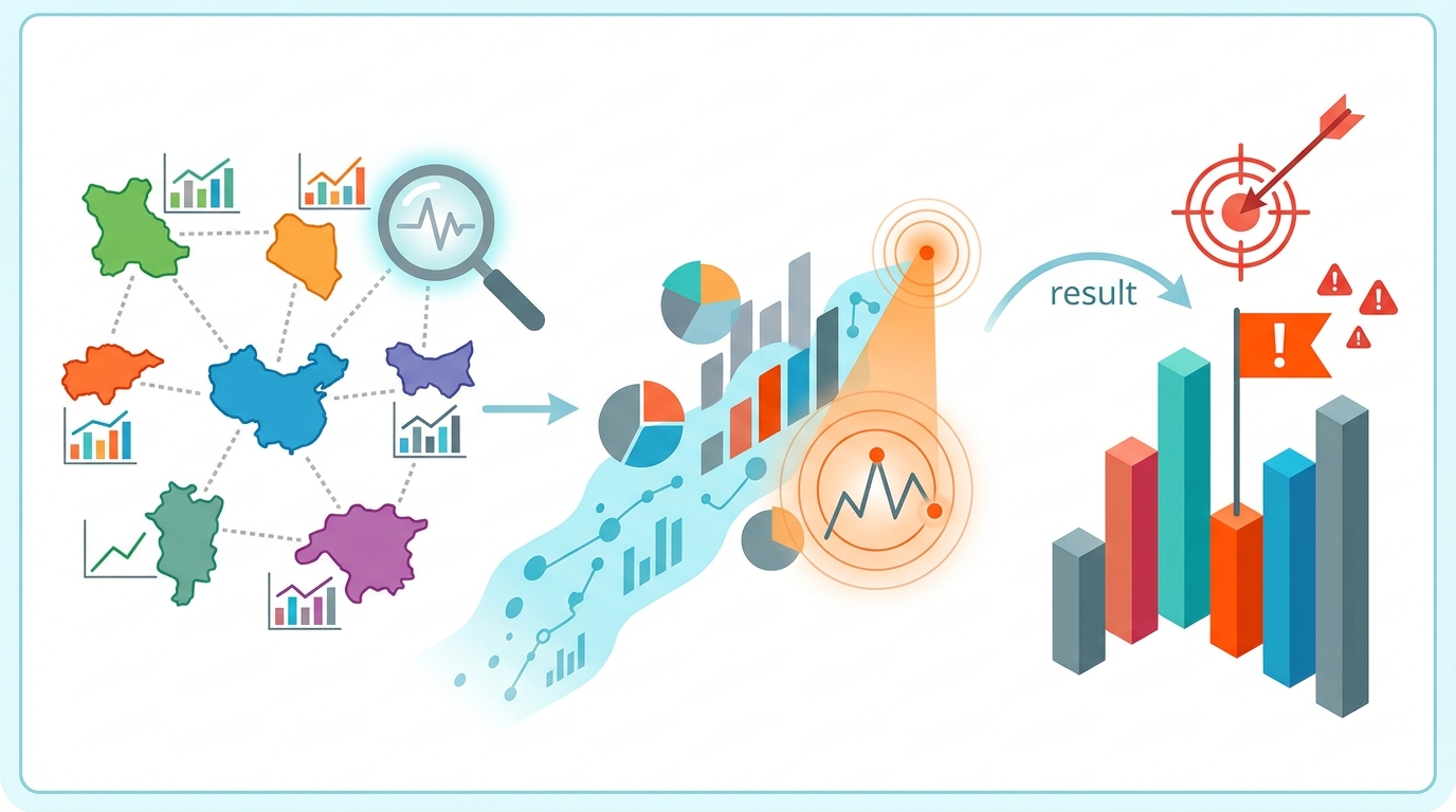 Finding Structural Anomalies in Regional Stats