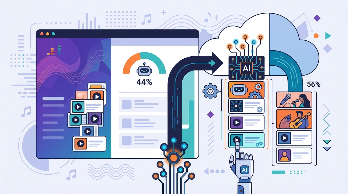 Deezer says 44% of new uploads are AI music