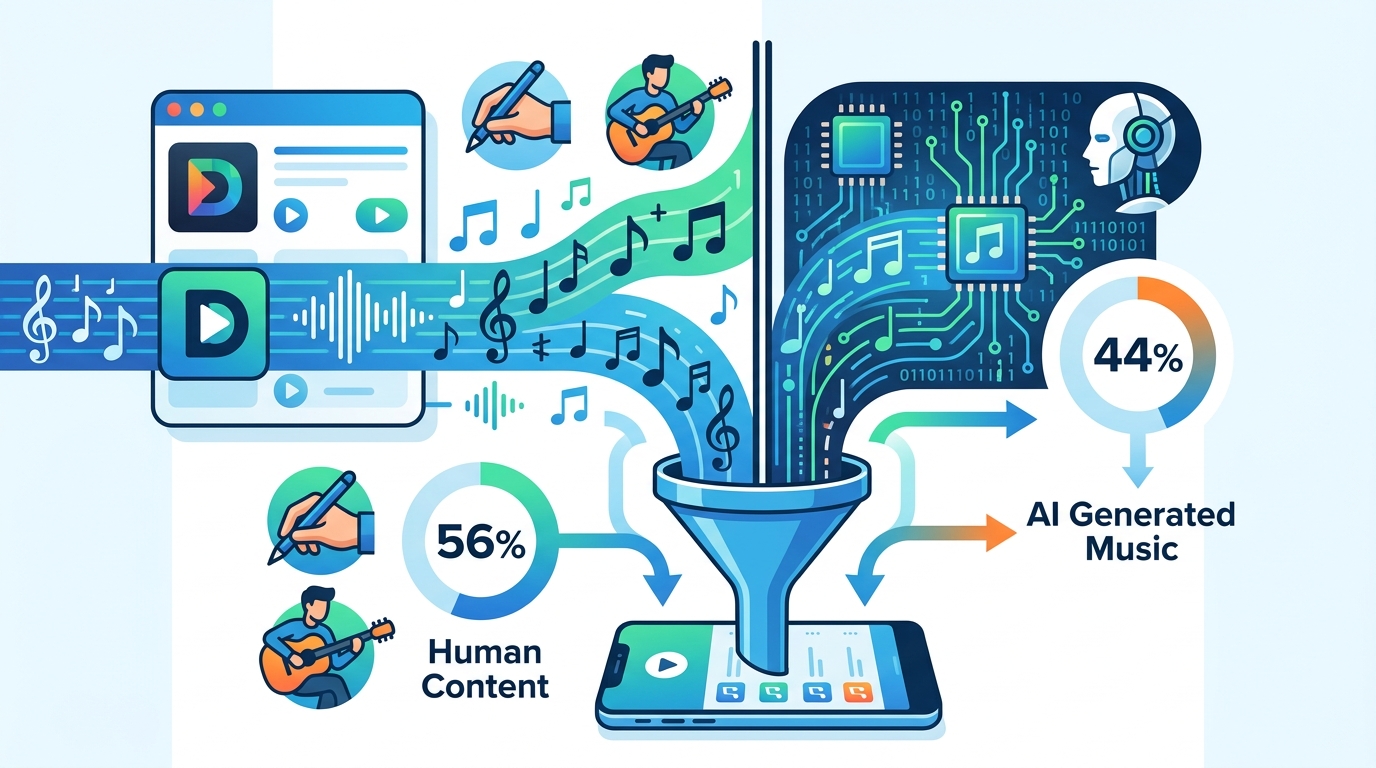 Deezer：新上傳 44% 是 AI 音樂