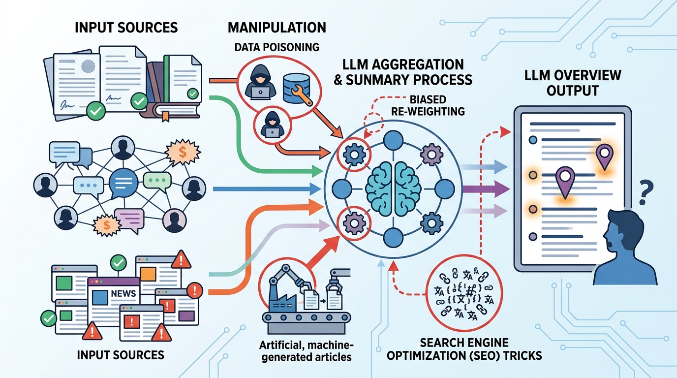 How LLM search overviews can be manipulated
