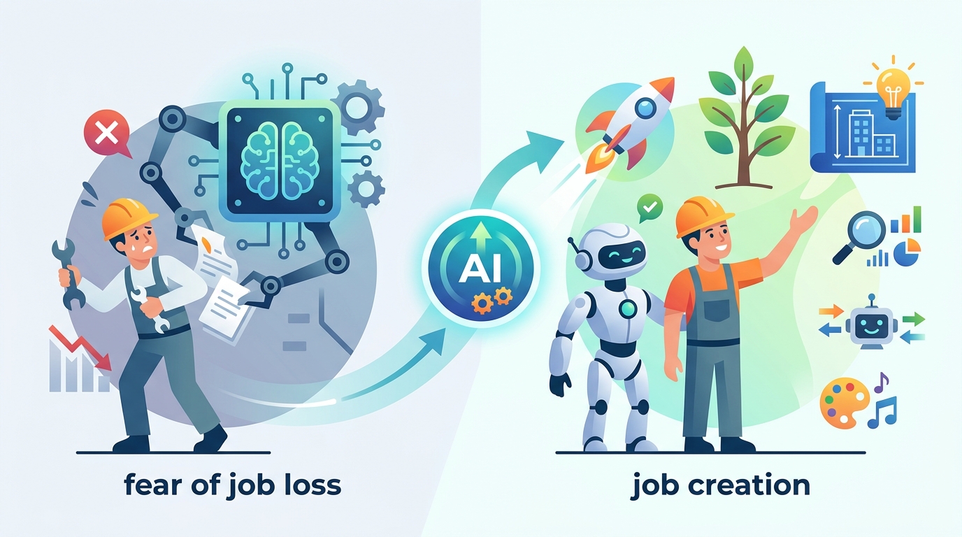 為什麼 AI 領袖正在改口：從「搶工作」到「創造工作」
