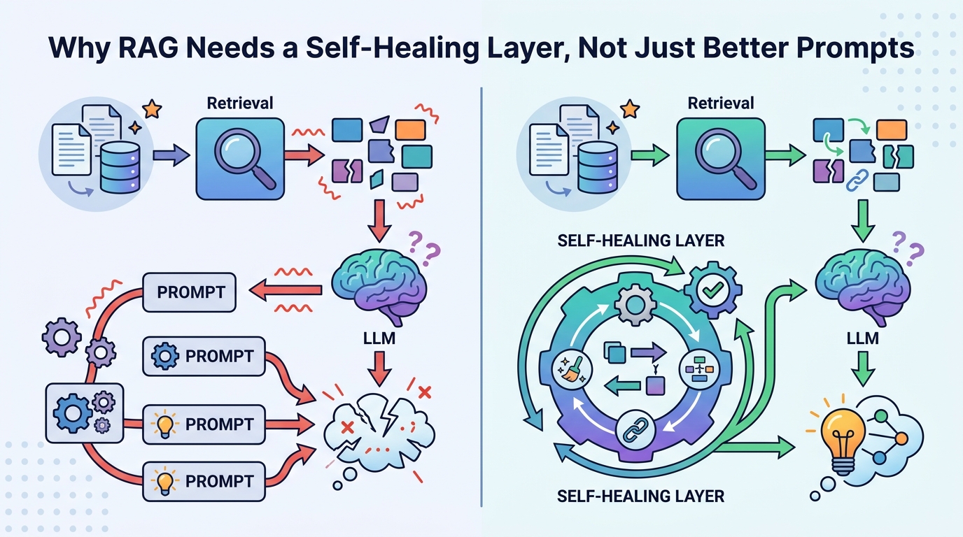 Why RAG Needs a Self-Healing Layer, Not Just Better Prompts