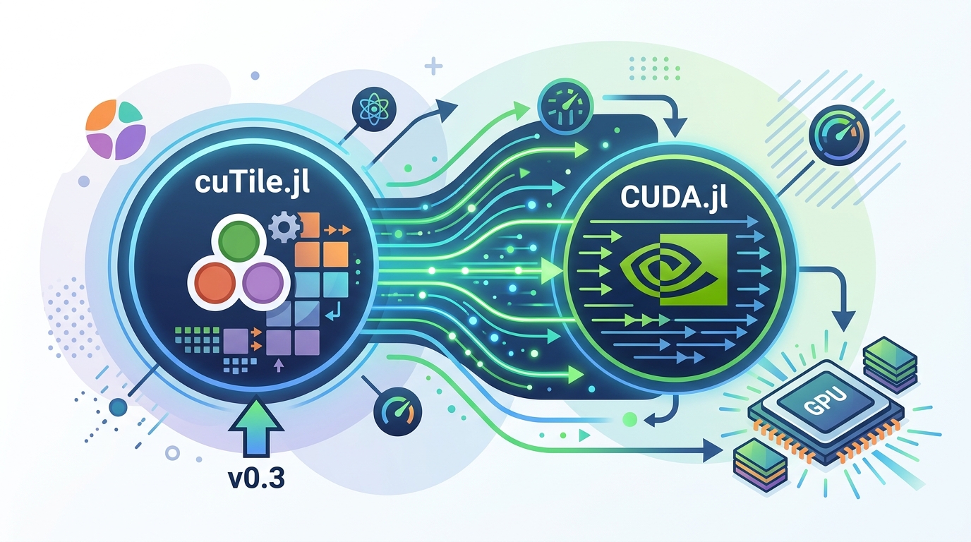 cuTile.jl v0.3 加入 CUDA.jl 支援