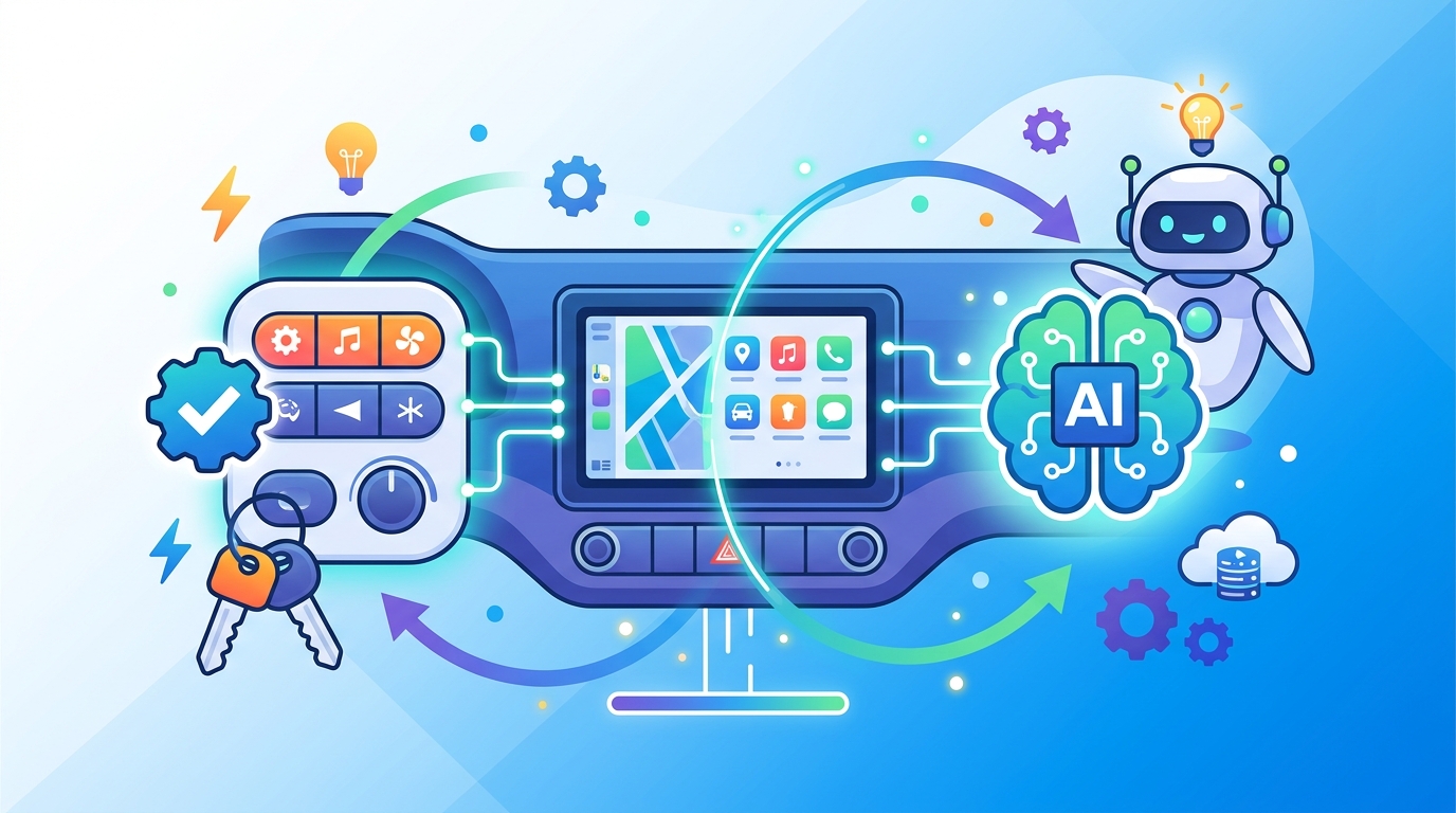 Hyundai Pleos Connect 保留按鍵又加 AI