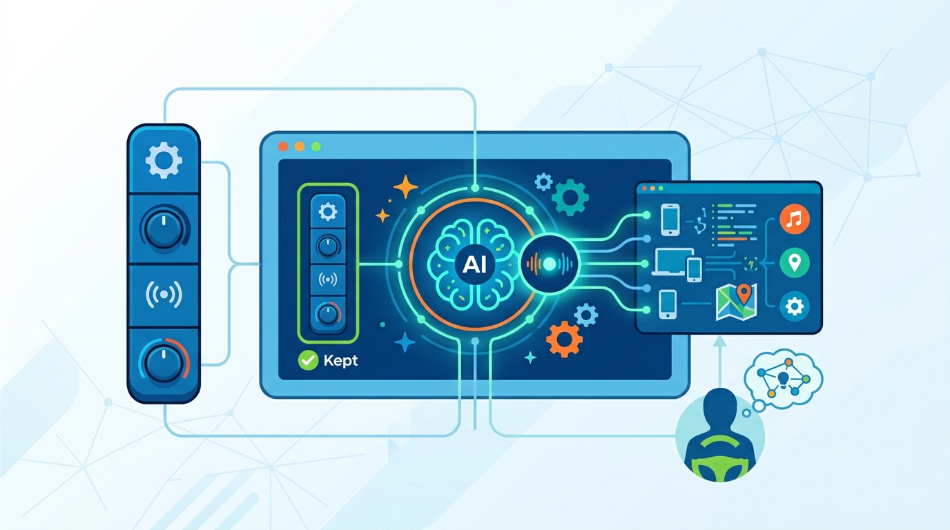 Hyundai’s Pleos Connect Keeps Buttons, Adds AI