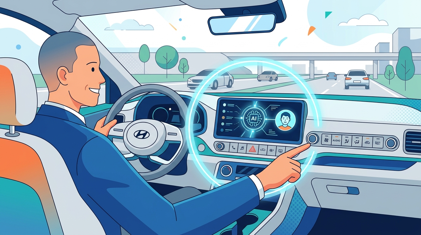 Hyundai Pleos Connect 保留按鍵又加 AI