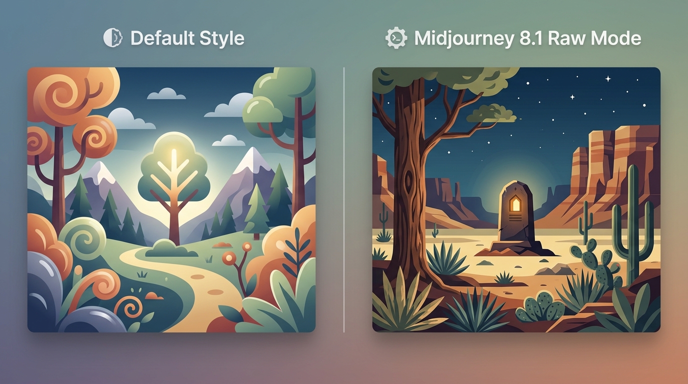 Why Midjourney 8.1 Raw Mode Is Better Than Default Style