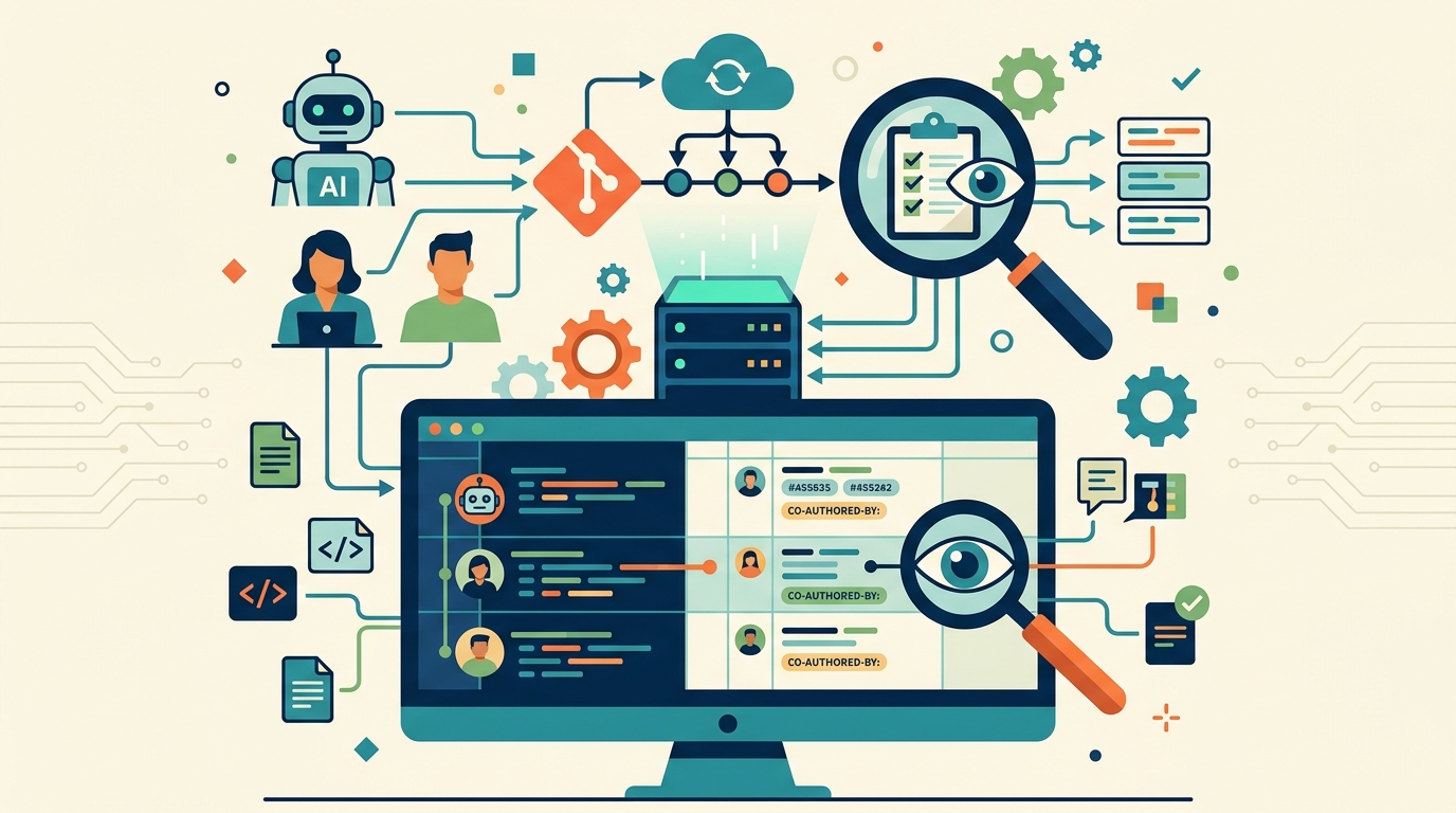 How to audit Copilot co-author commit metadata