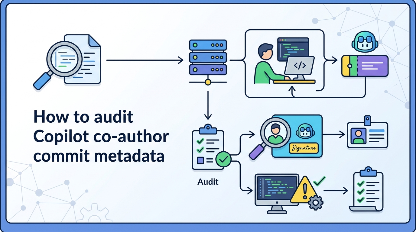 How to audit Copilot co-author commit metadata
