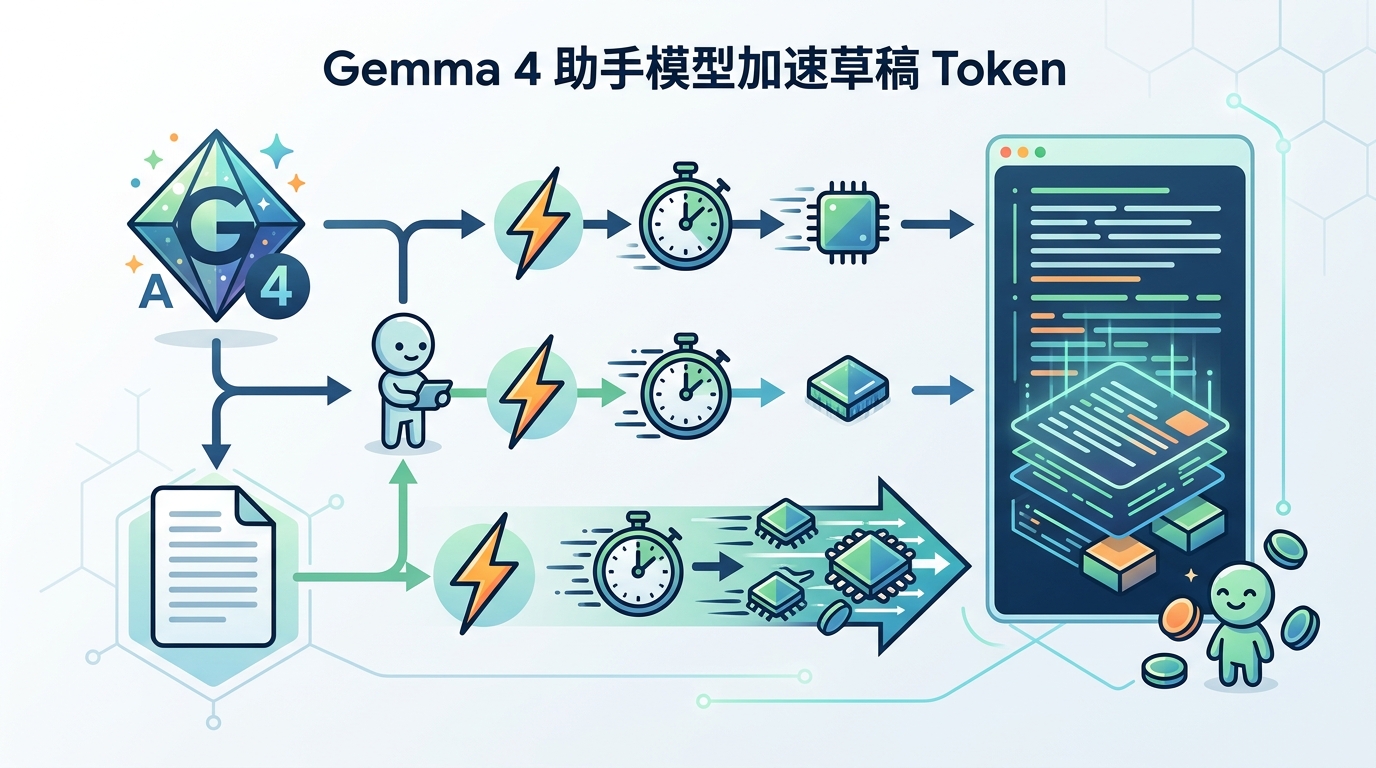 Gemma 4 助手模型加速草稿 Token