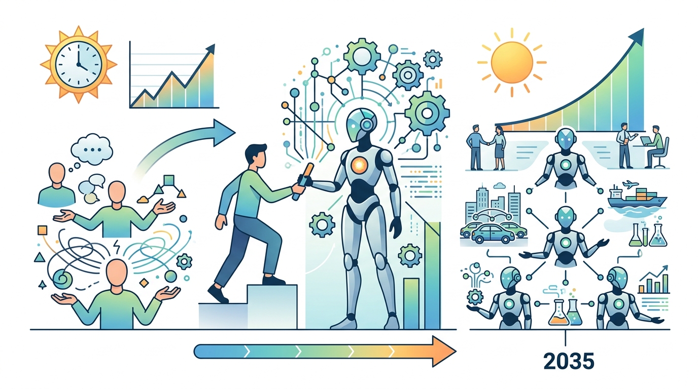 Why AI agents will matter more than humans by 2035