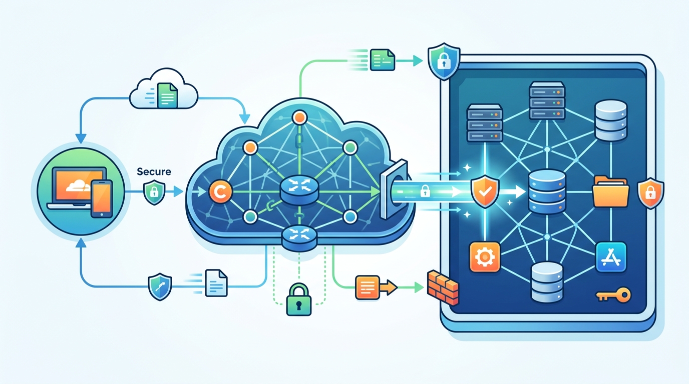 Cloudflare Mesh 把代理人接進私網