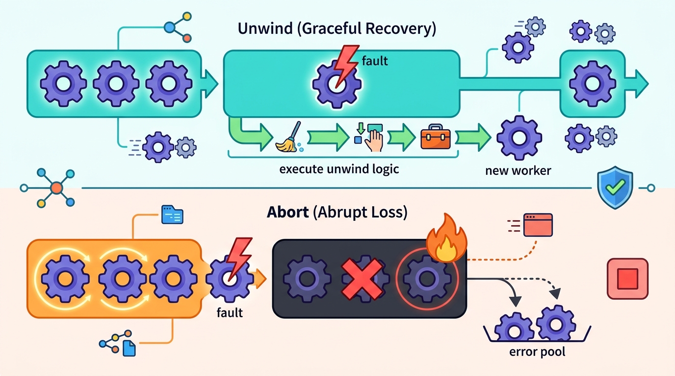 Why Rust Workers need panic unwind, not just abort recovery