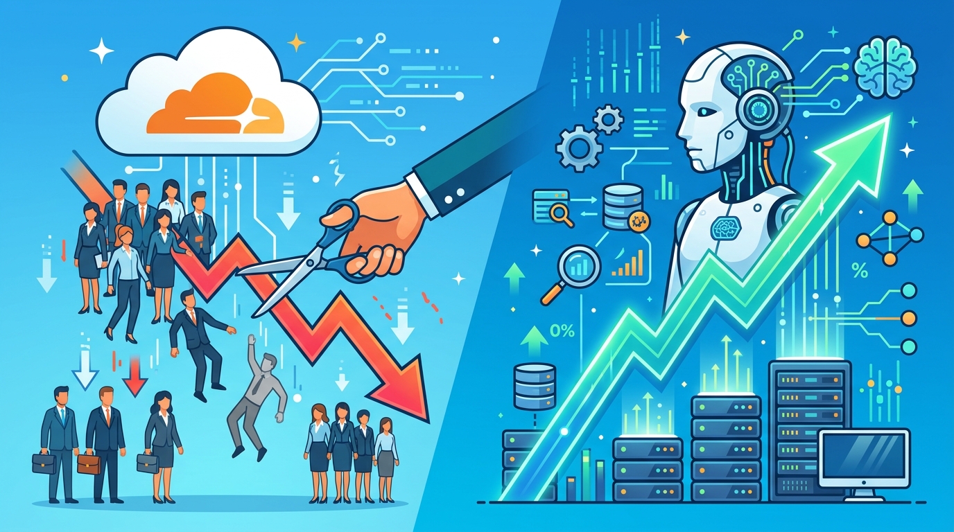 Cloudflare cuts 1,100 jobs as AI use jumps 600%