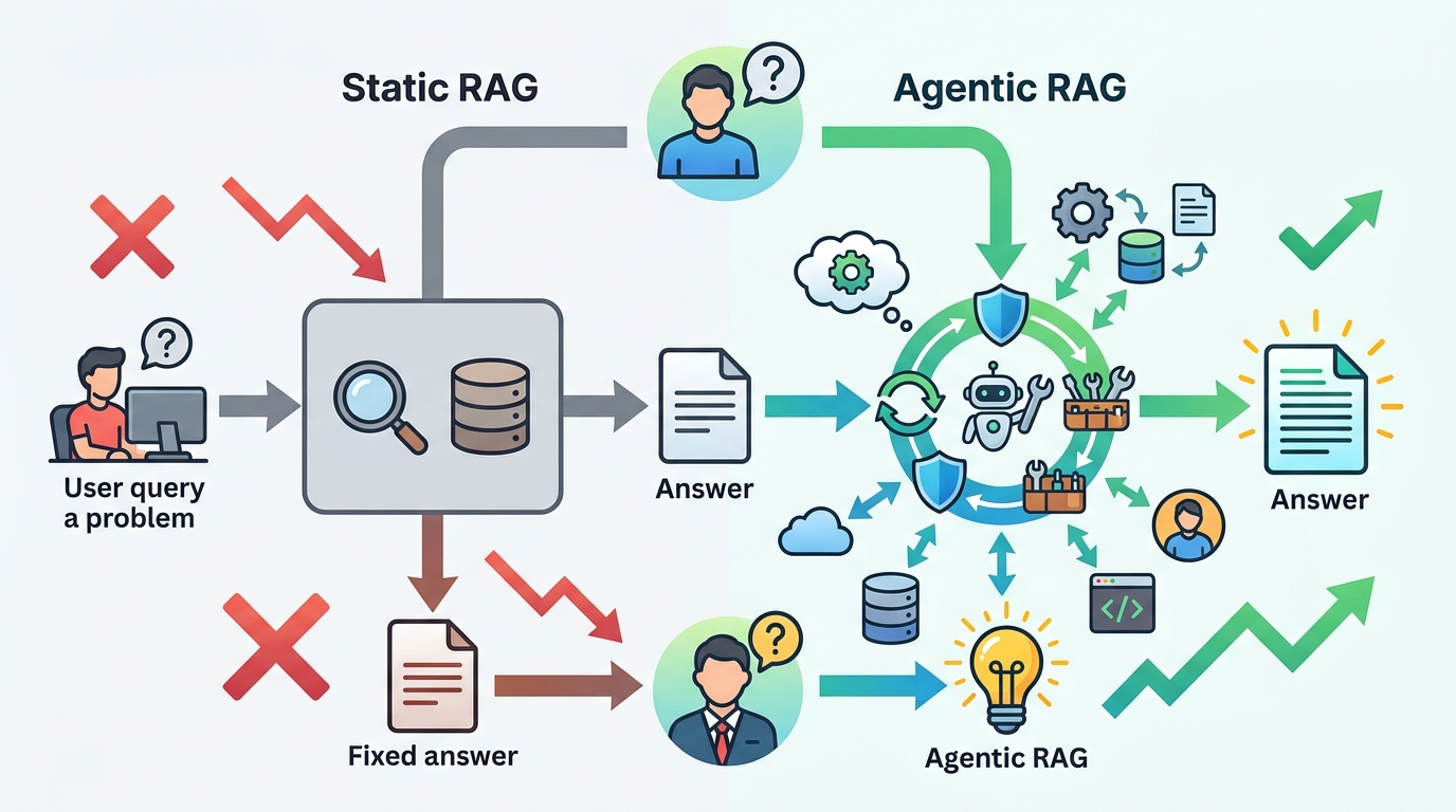 為什麼 Agentic RAG 比 Static RAG 更適合真實工作