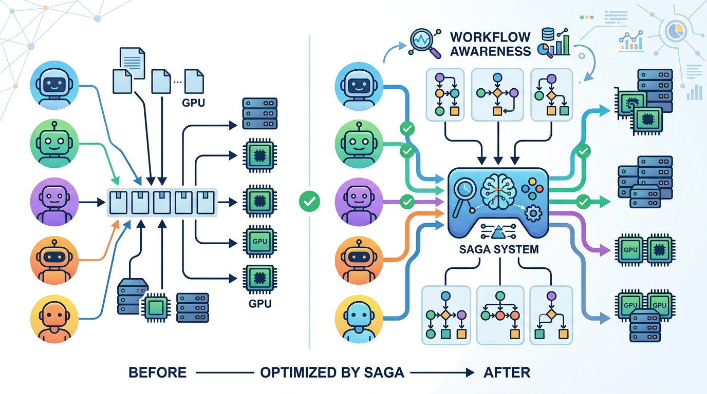 SAGA makes AI agent GPU scheduling workflow-aware