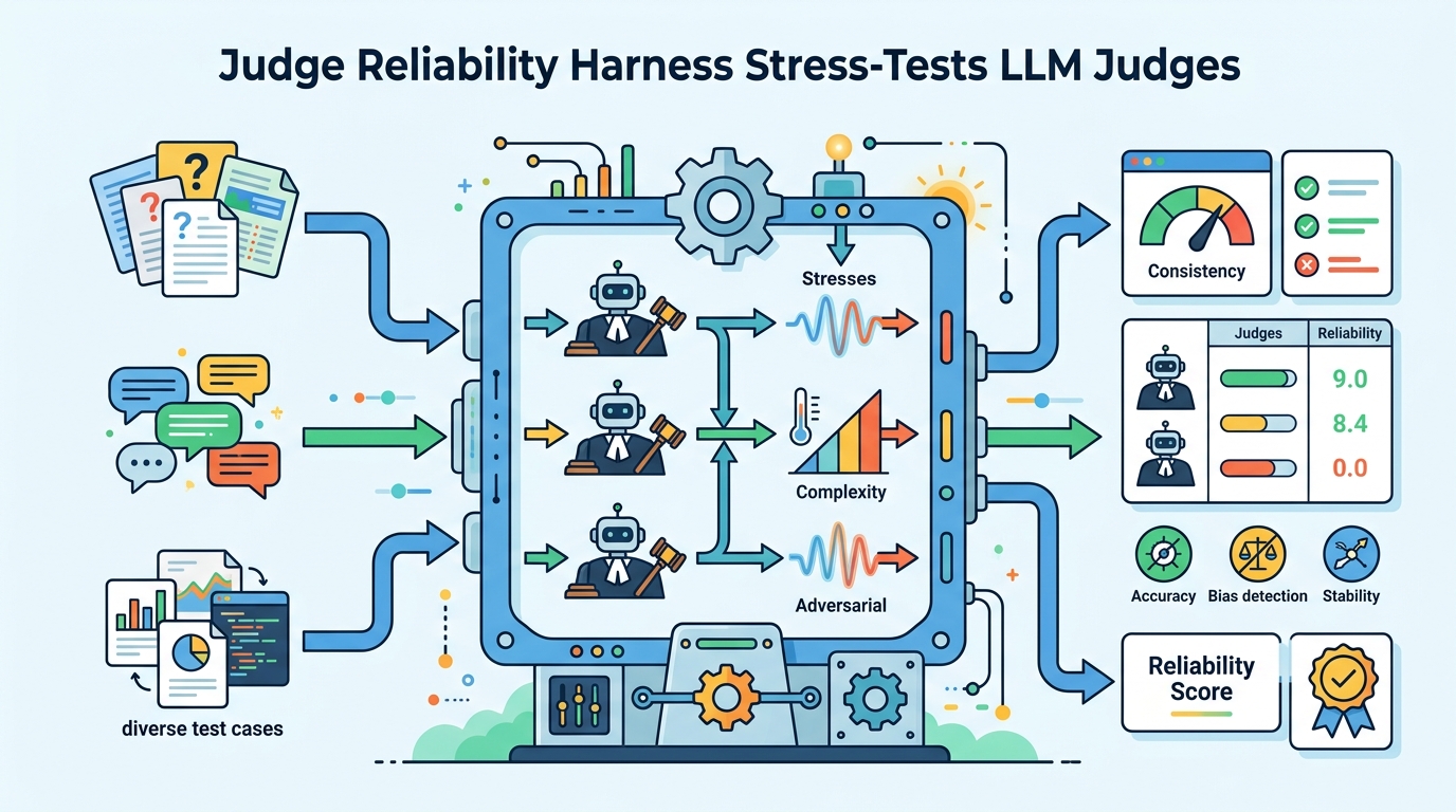 Judge Reliability Harness Stress-Tests LLM Judges