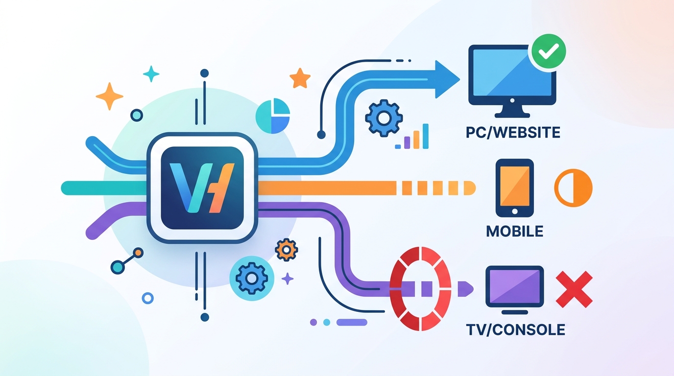 為什麼 VidHub 會員互通不是「買一次全設備通用」