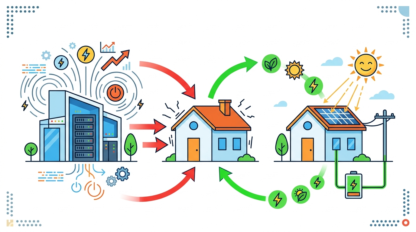 Data centers are pushing homeowners to solar
