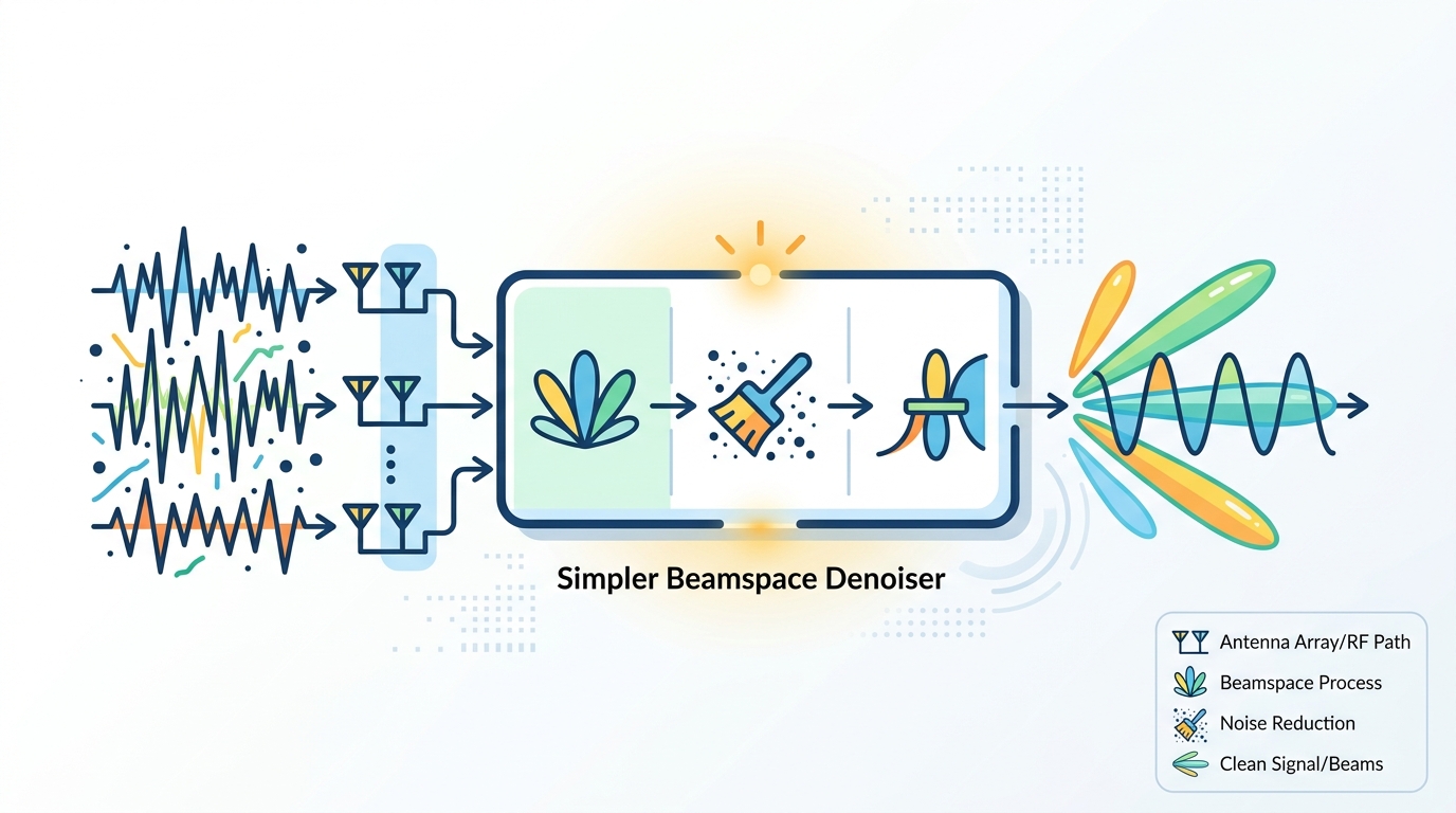 A simpler beamspace denoiser for mmWave MIMO