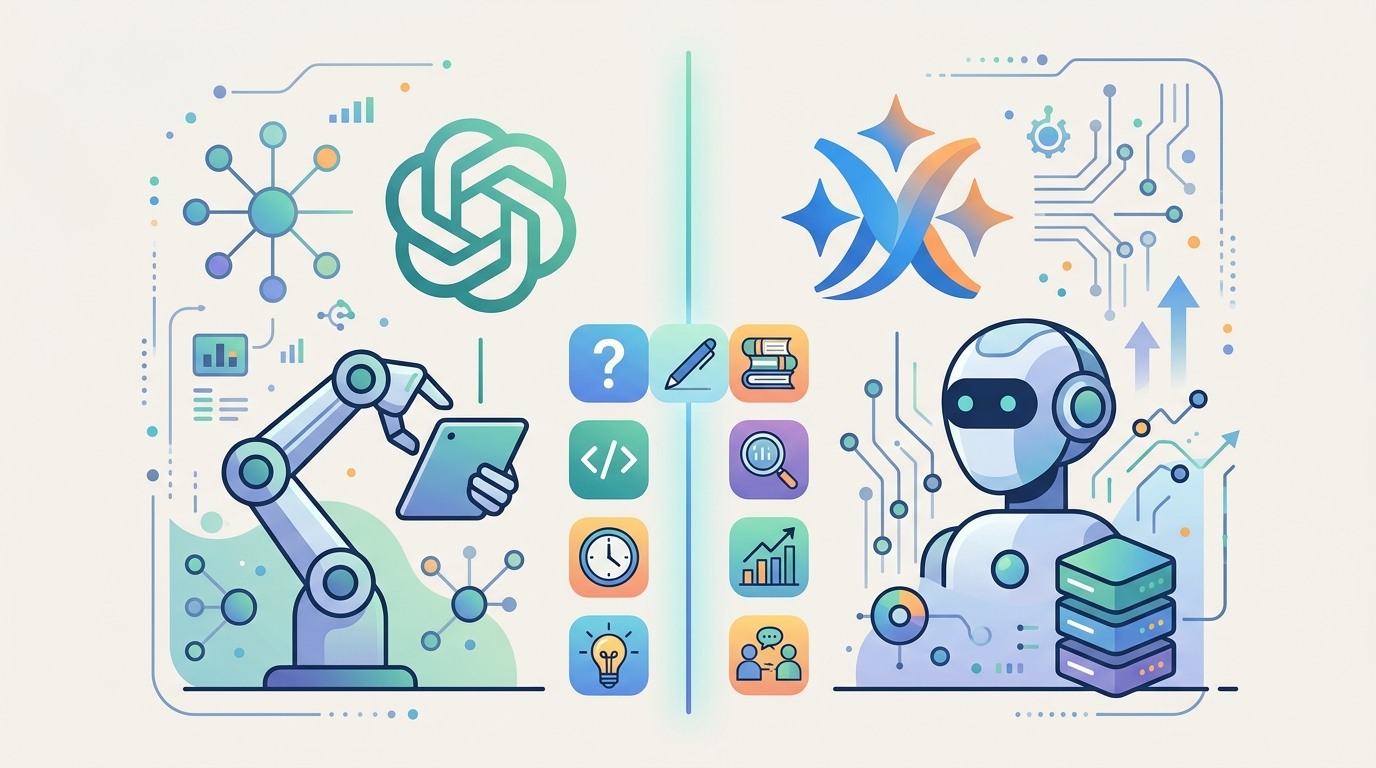 ChatGPT vs Gemini：9 項測試，誰更值得選