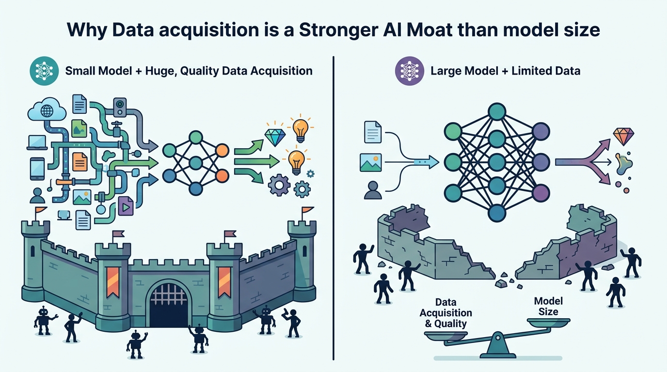 為什麼 AI 的真正護城河是資料擷取，不是模型大小