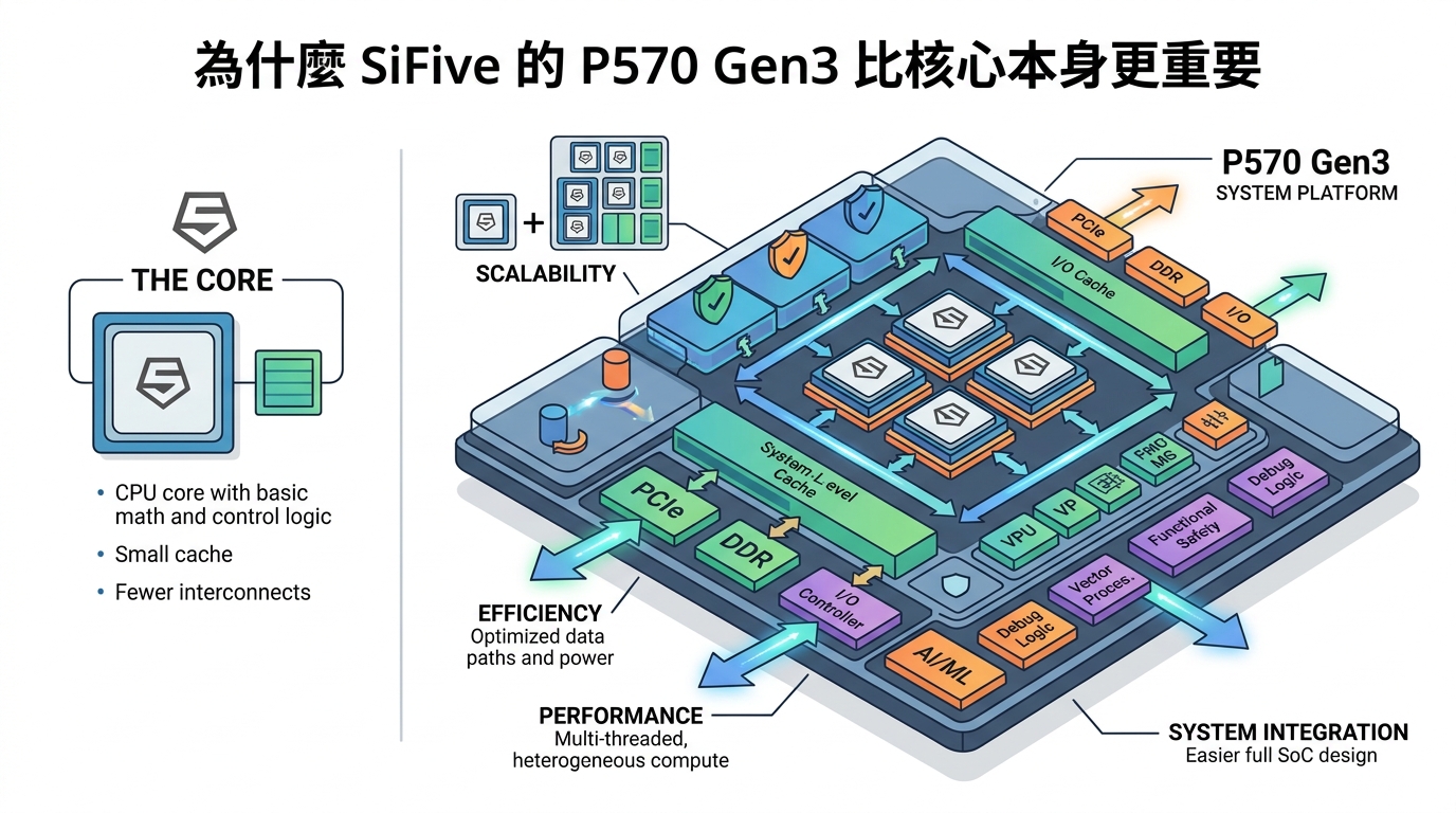 為什麼 SiFive 的 P570 Gen3 比核心本身更重要