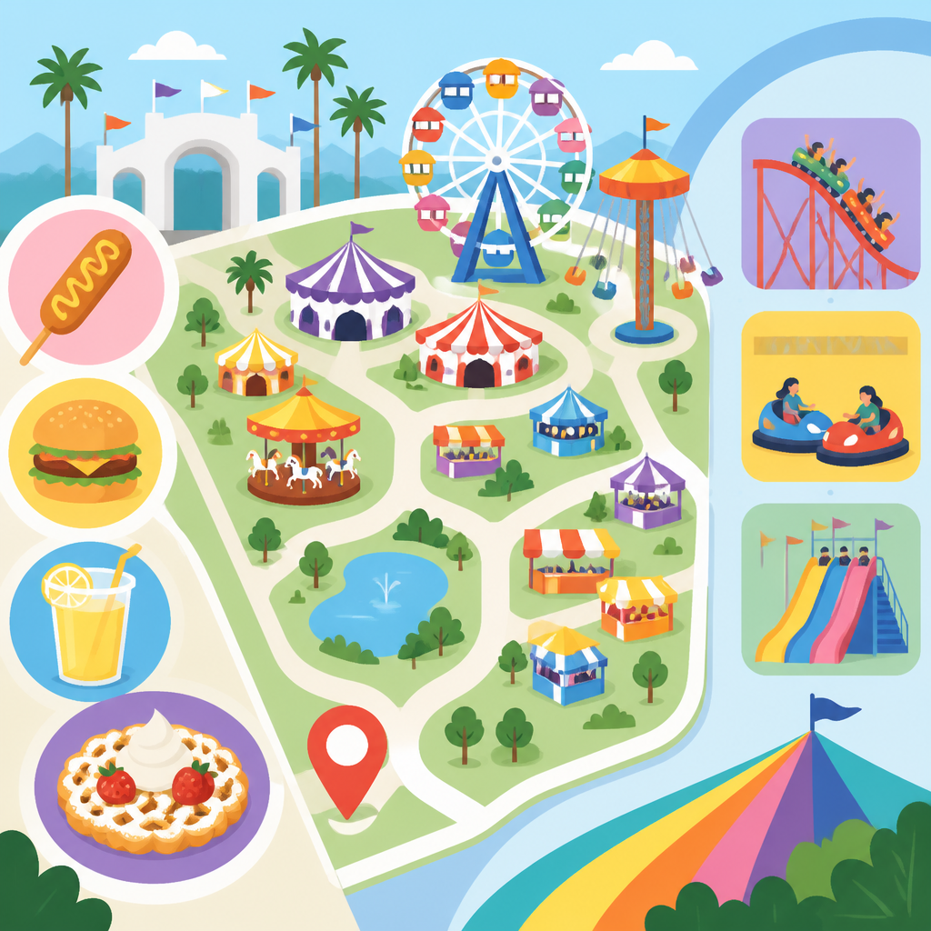 LA County Fair 2026 地圖美食遊樂攻略