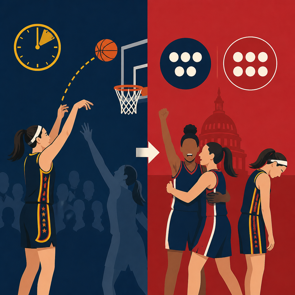 Clark’s late 3 forces OT, but Fever fall to Mystics