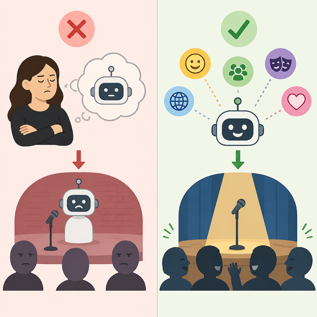 Why Jexi is wrong about AI comedy