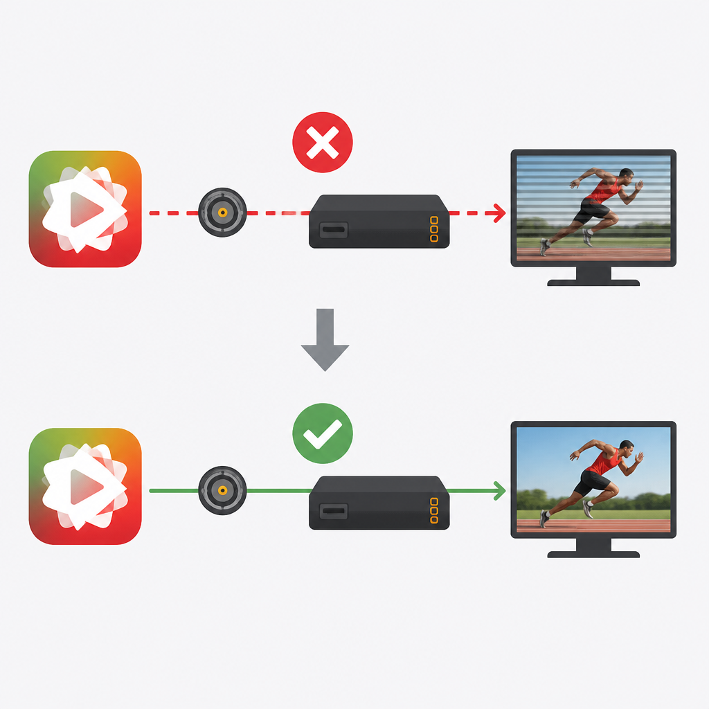 mimoLive 6.17b2 fixes SDI combing on Blackmagic
