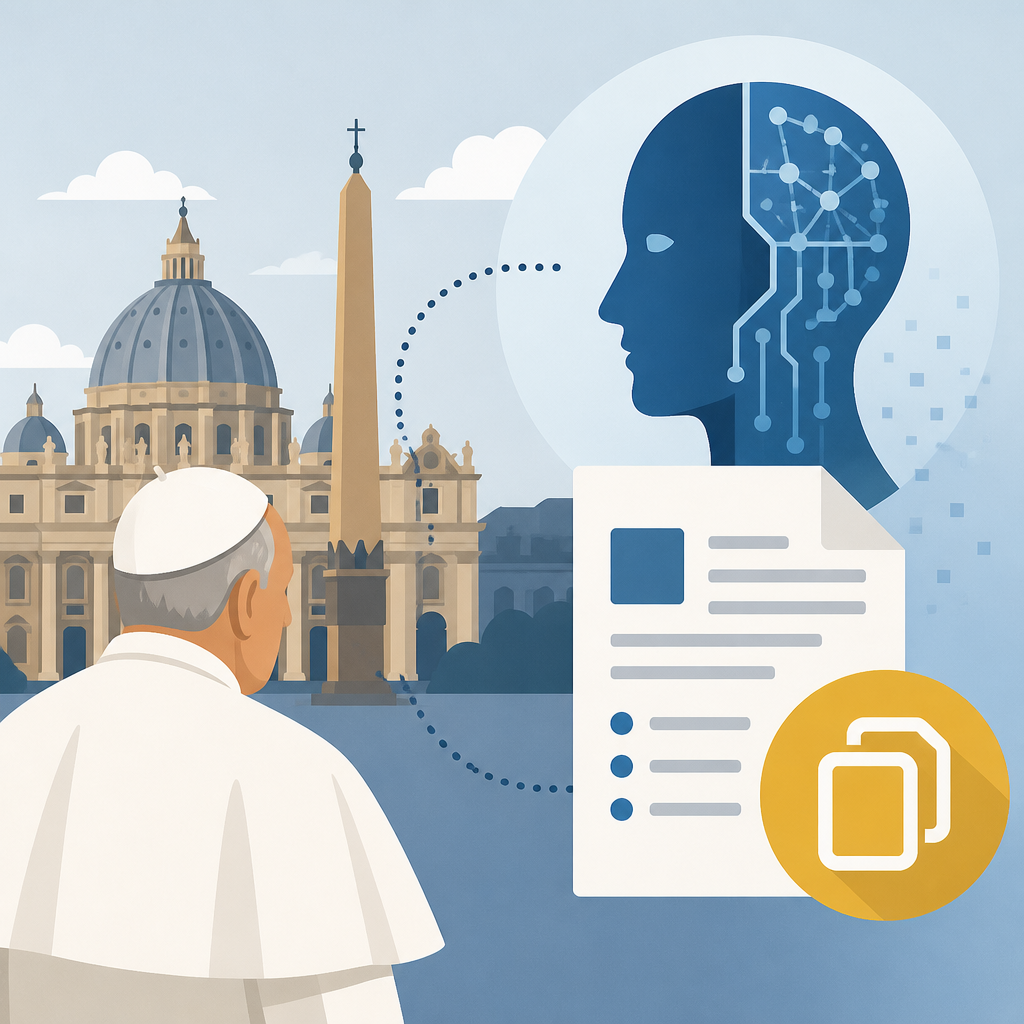 AP’s Vatican AI story into a copyable brief
