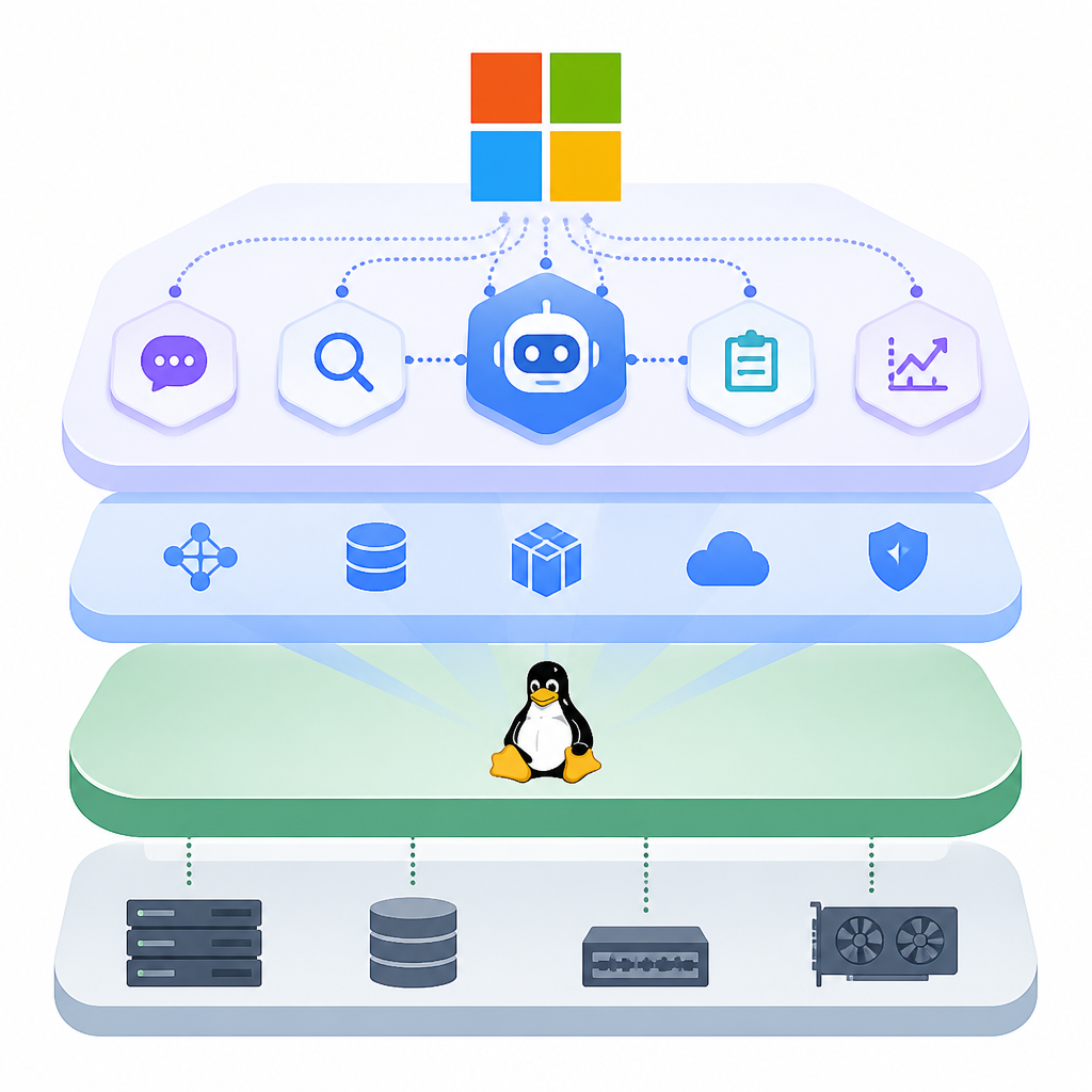 Microsoft’s agentic stack turns Linux into AI infra