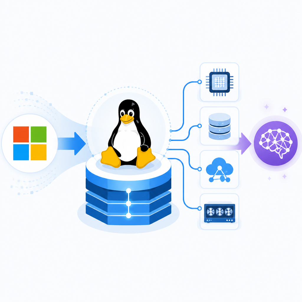 微軟把 Linux 變成 AI 基礎設施