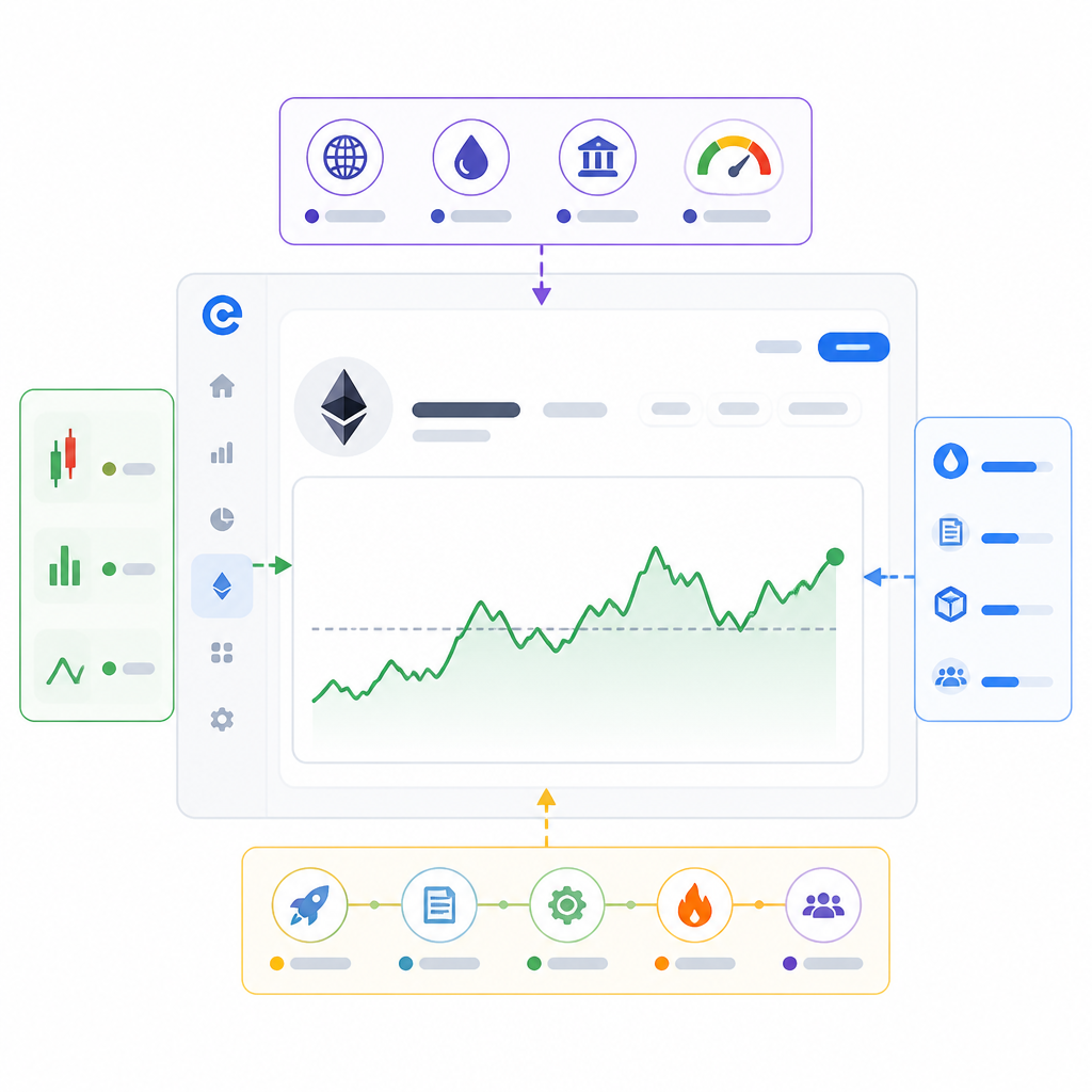 CoinMarketCap ETH頁把價格變脈絡