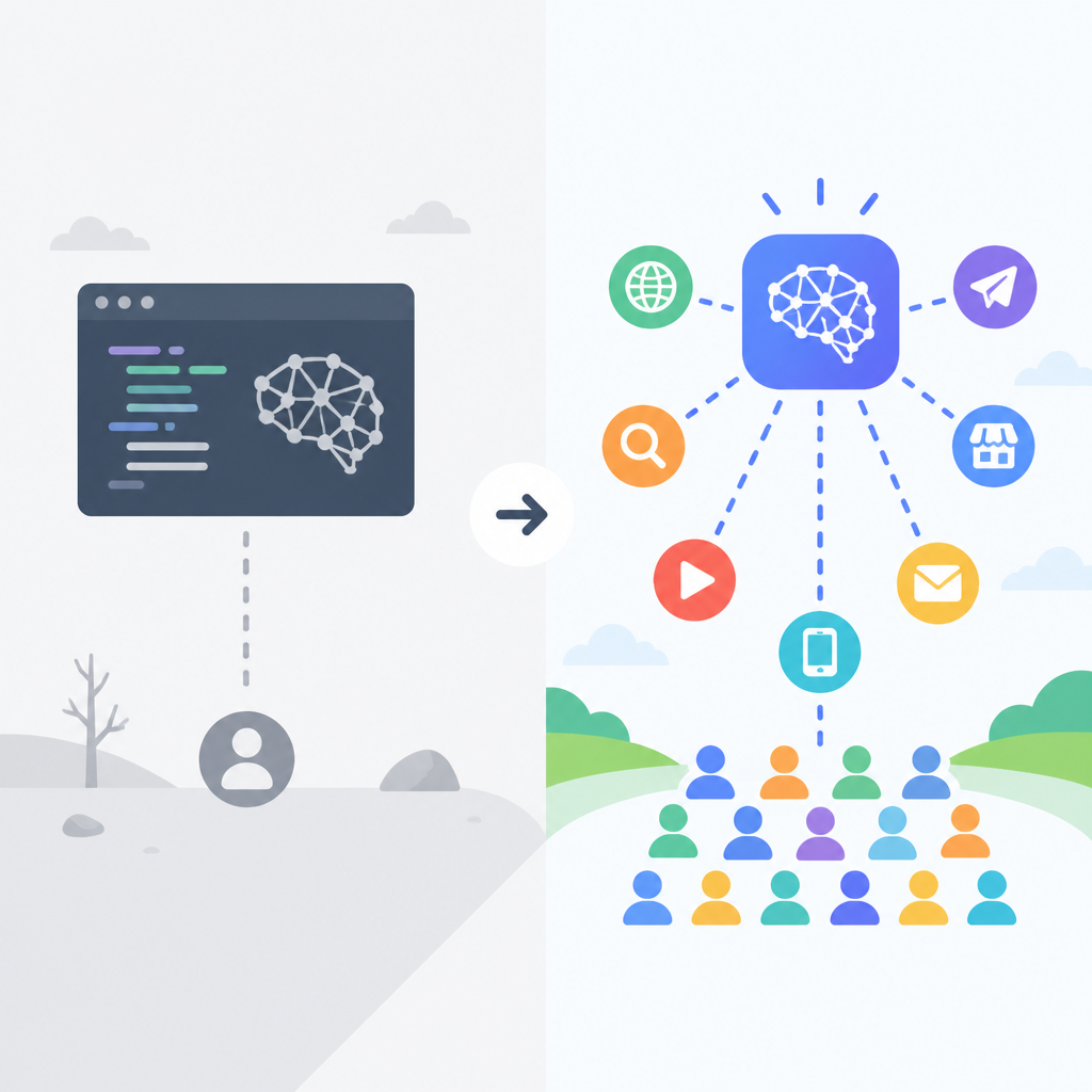 Why AI products need distribution, not just code