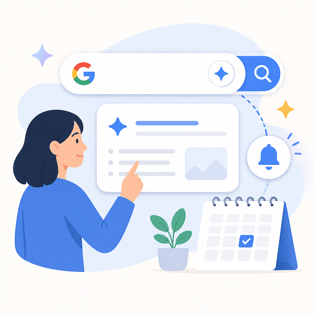 怎麼用 Google AI 搜尋提醒