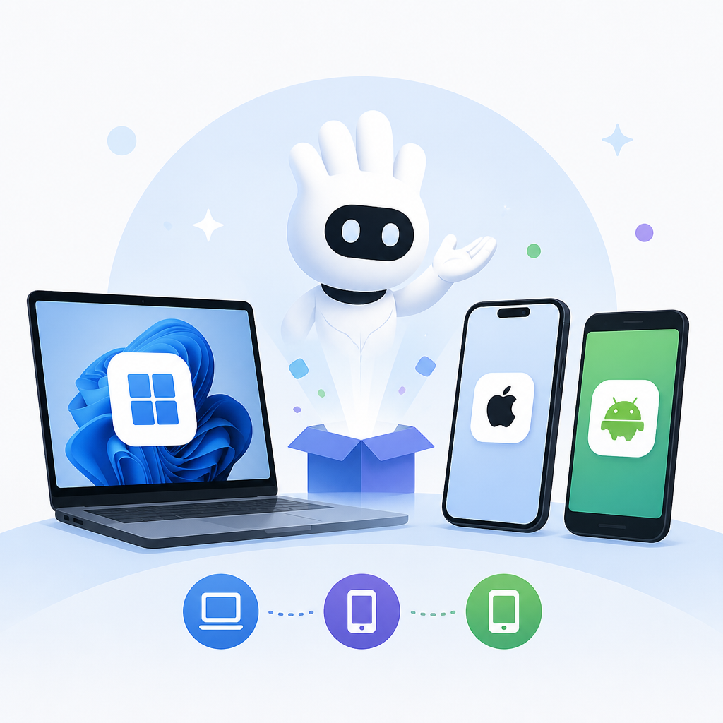 Manus AI launches free apps for Windows, iOS, Android