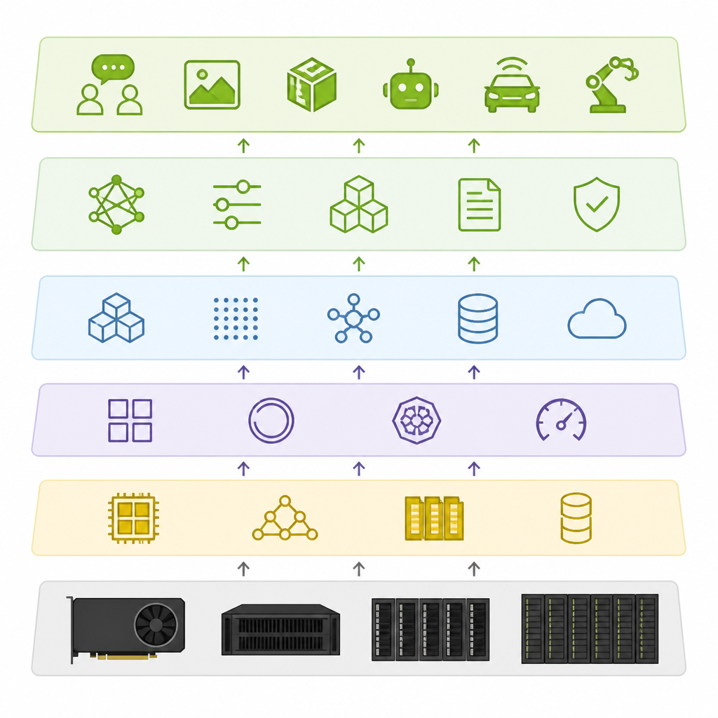 NVIDIA’s site shows its full AI stack