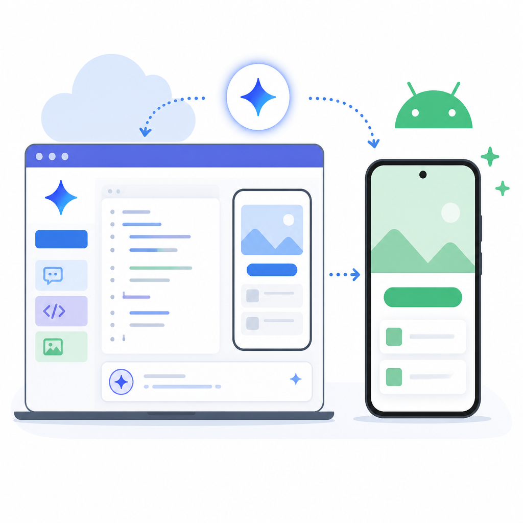 Google AI Studio 讓 Android 開發搬上網頁