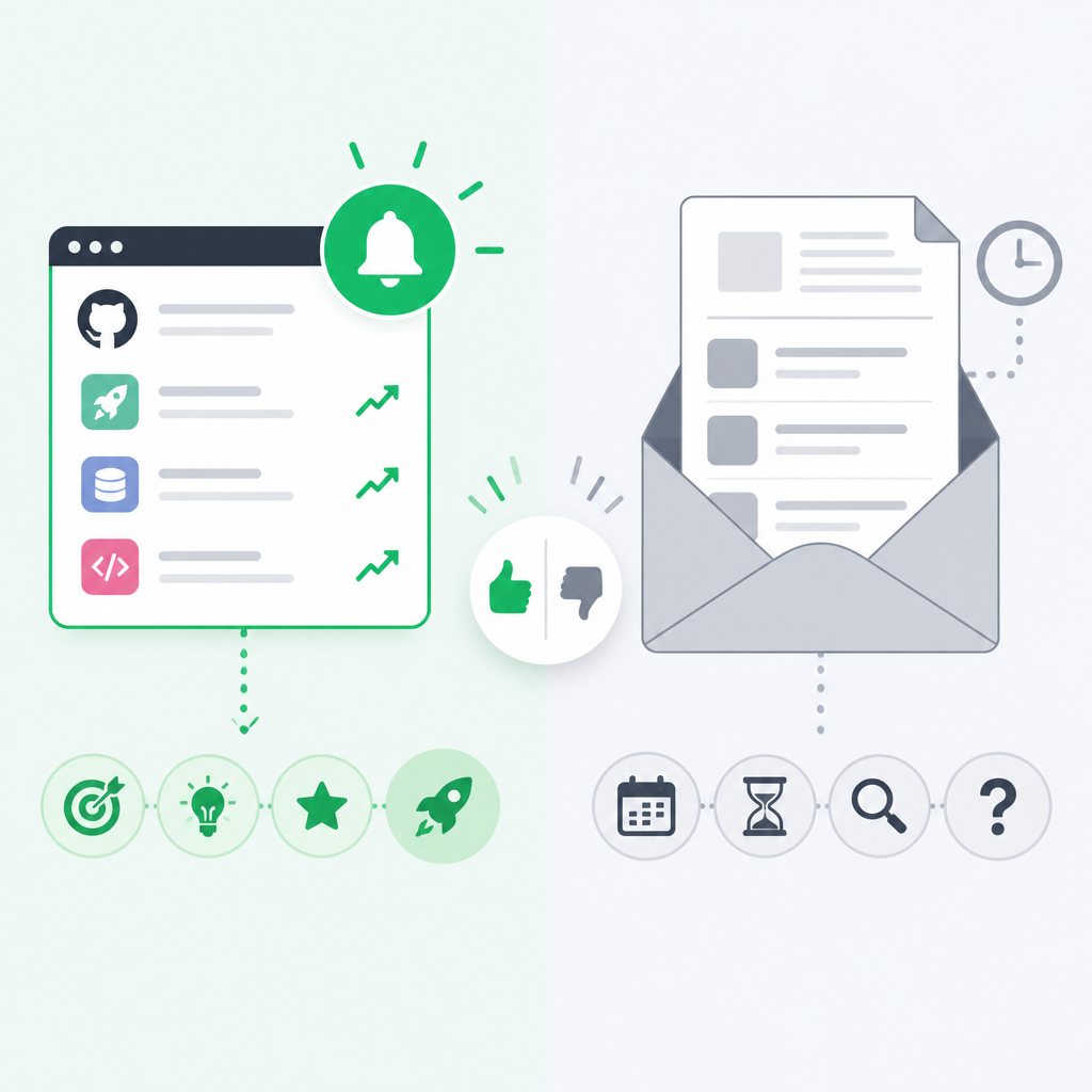 Why GitHub Trending Alerts Beat Newsletter-Only Discovery