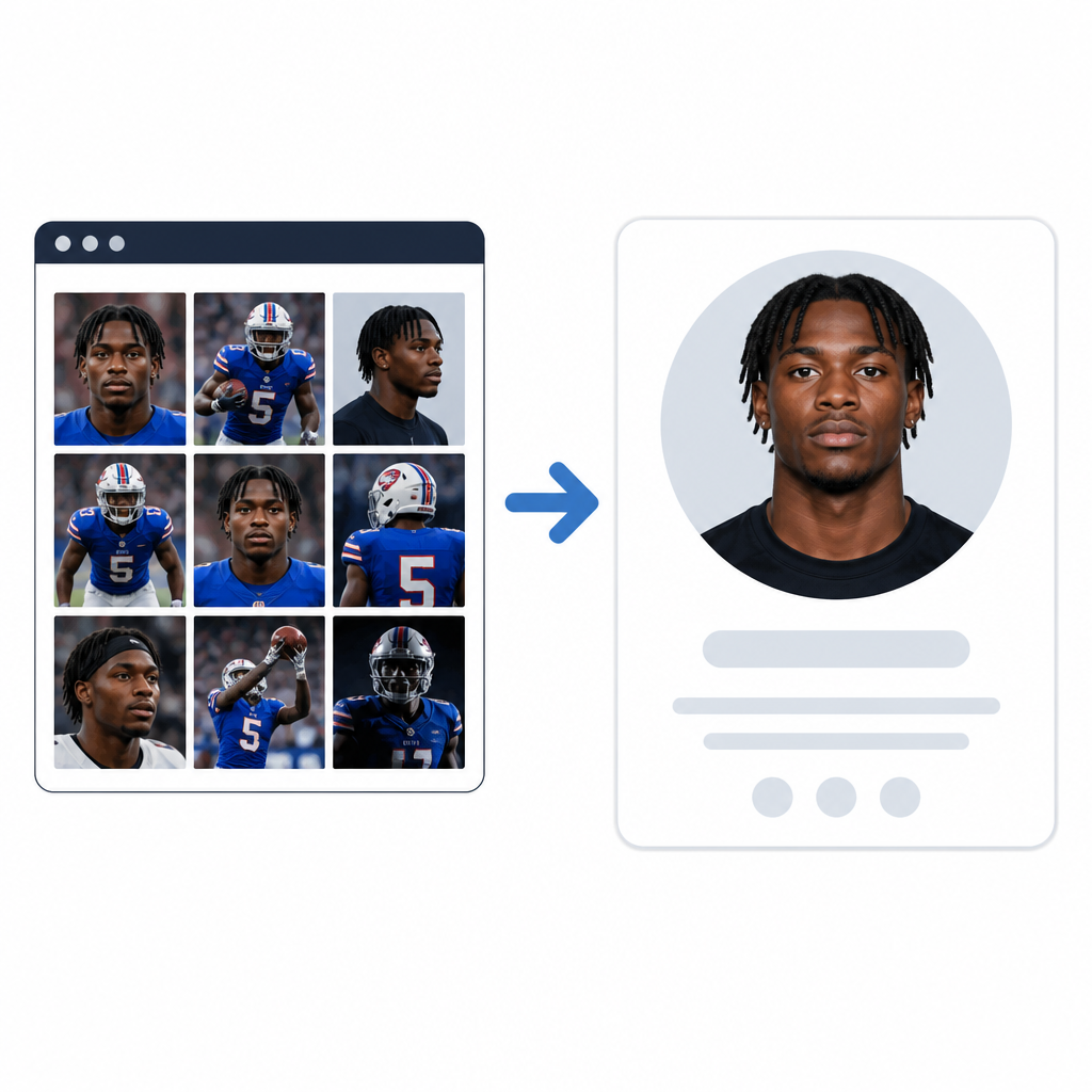 Kaiir Elam photos page into a clean profile