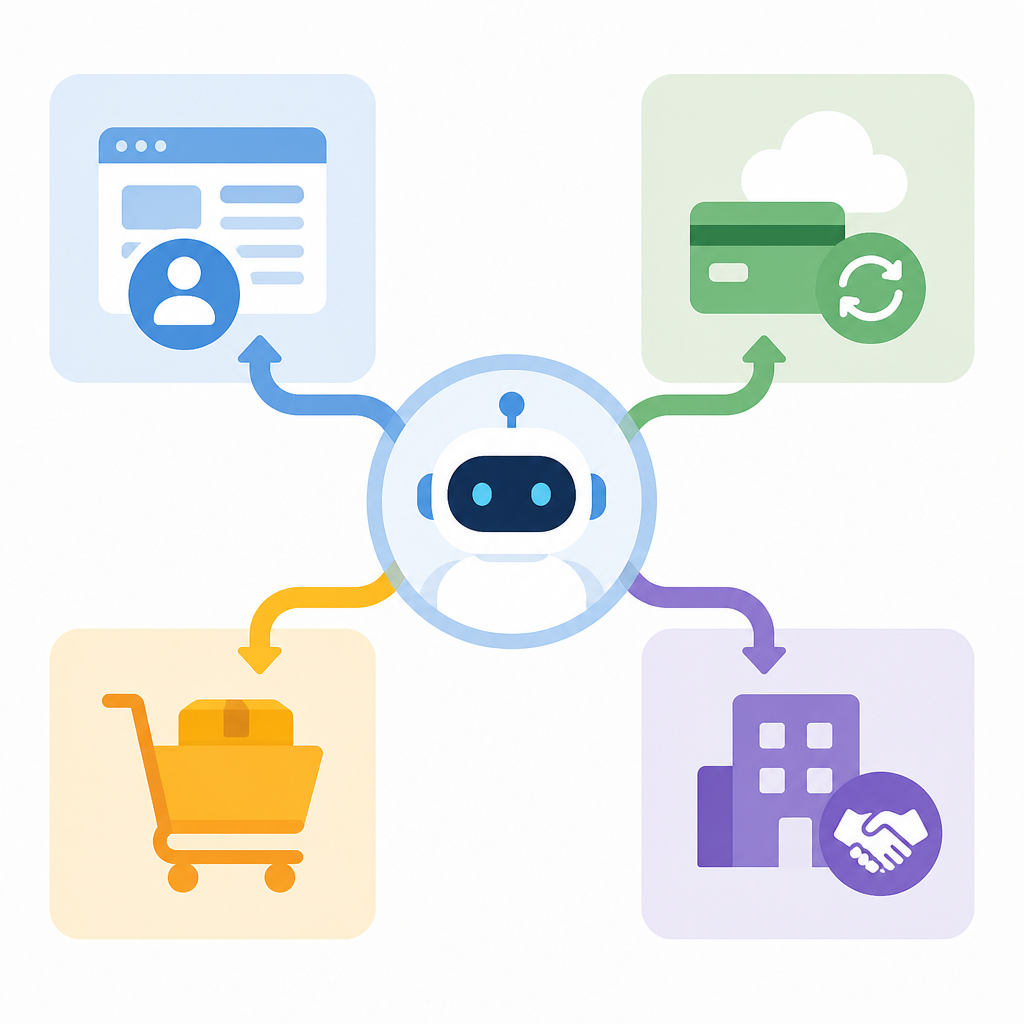 AI Agent 商業模式分四路