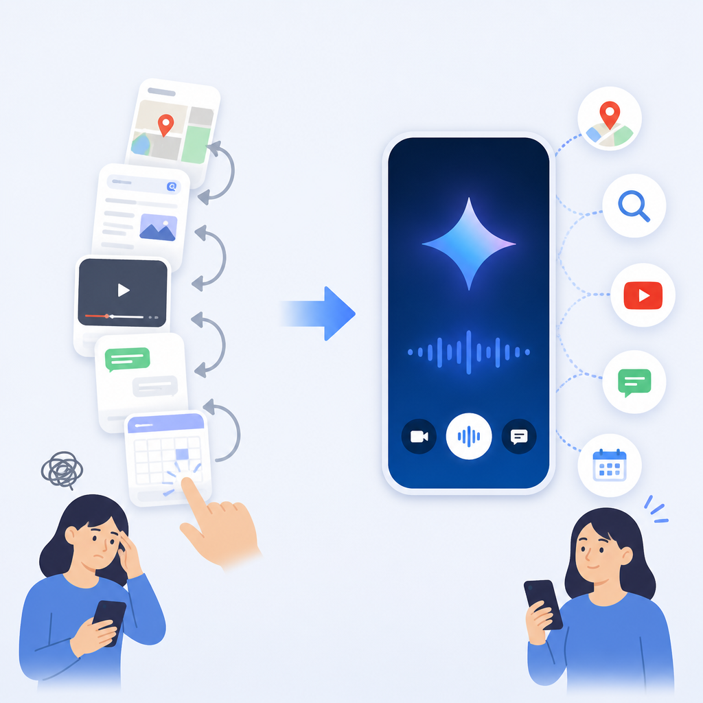 Gemini Live 讓你少切 App