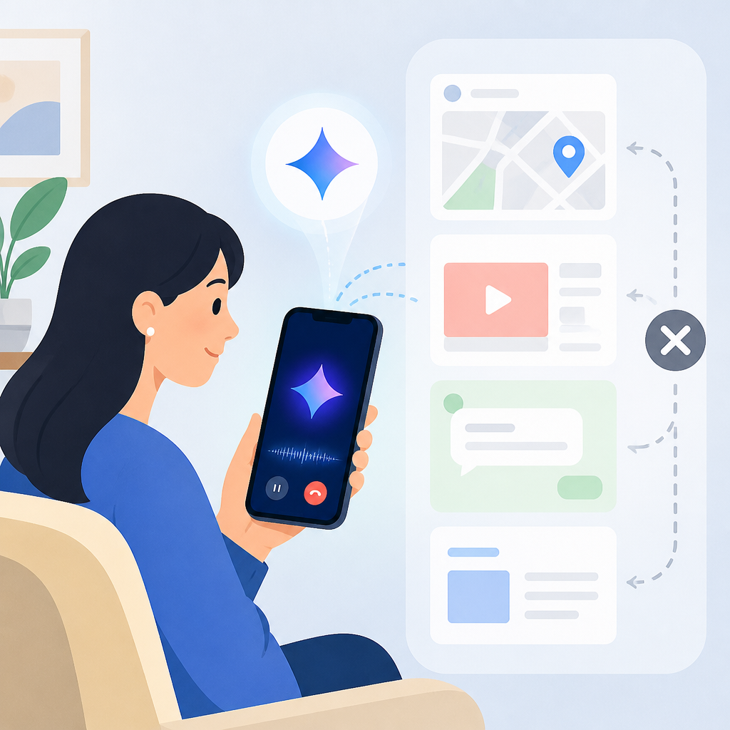 Gemini Live 讓你少切 App