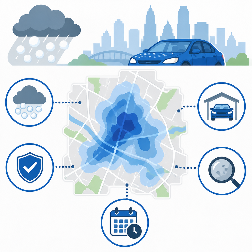 5 hail map takeaways for Austin drivers
