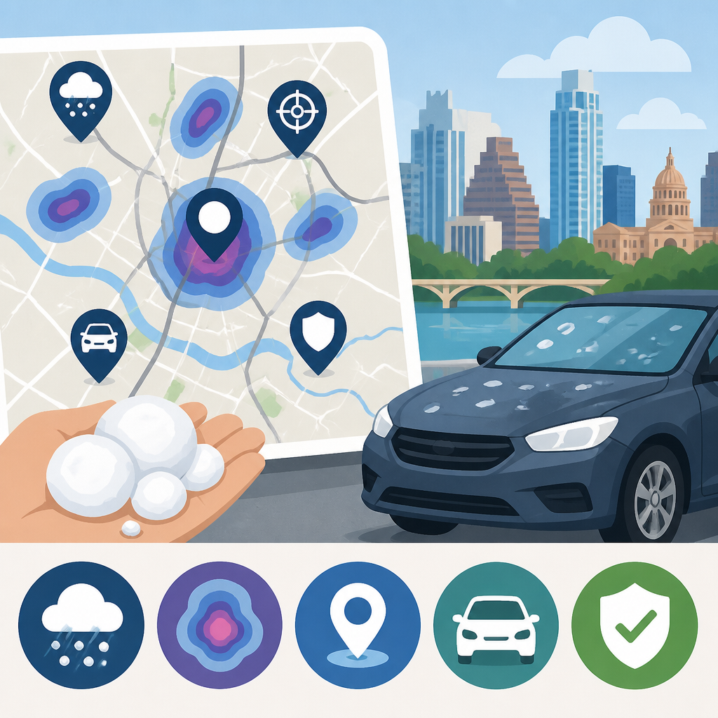 5 hail map takeaways for Austin drivers